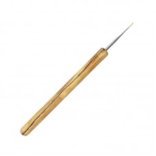Крючок, вязальный с ручкой из оливкового дерева, №0,5, 15 см