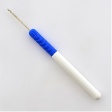Крючок, вязальный с пластиковой ручкой, N2, 15 см
