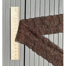 Эластичное кружево, 55 мм, цв.коричневый 